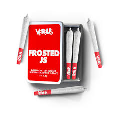 Versus - Frosted Js CBD Isolate + THC Distillate Infused Pre-roll - Hybrid - 5x0.5g