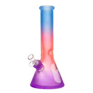 ARSENAL GLASS - 12" 7mm Iridescent Glass Bong w/ Gift Box