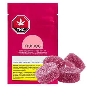 Monjour - Cherry Citrus Sunshine 8:3:1 CBD:THCV:THC - Hybrid - 4 Pack
