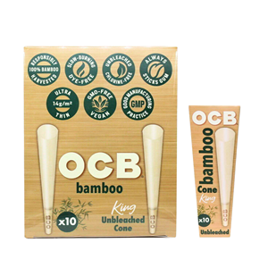 OCB Bamboo King Size KS Pre Rolled Cones w/ Tip