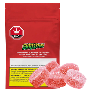SHRED'ems - Strawberry Sunburst 3:1 CBG:THC - Sativa - 5x2mg