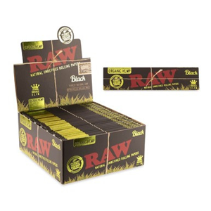 RAW Organic Hemp - KS Slim Black Rolling Papers